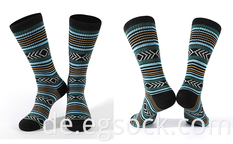 Striped Mid Compression Sport Socks